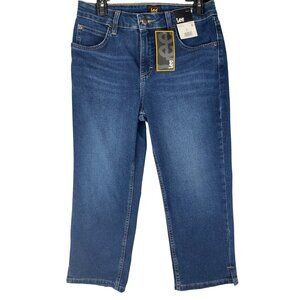 Lee Womens Size 6 Capri Deep Blue Jeans